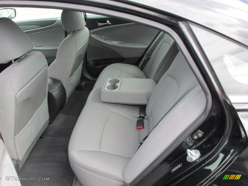 2011 Sonata GLS - Midnight Black / Gray photo #18