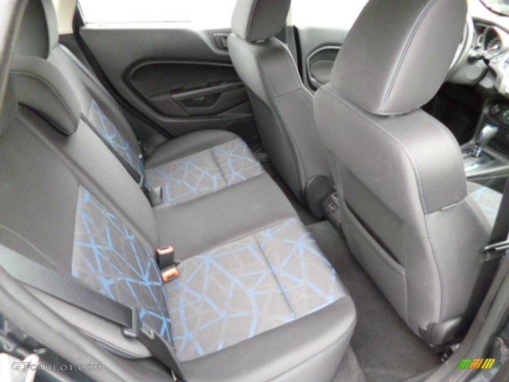Charcoal Black/Blue Cloth Interior 2011 Ford Fiesta SES Hatchback Photo #78975056