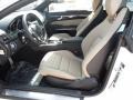 Almond/Black 2013 Mercedes-Benz E 550 Coupe Interior Color