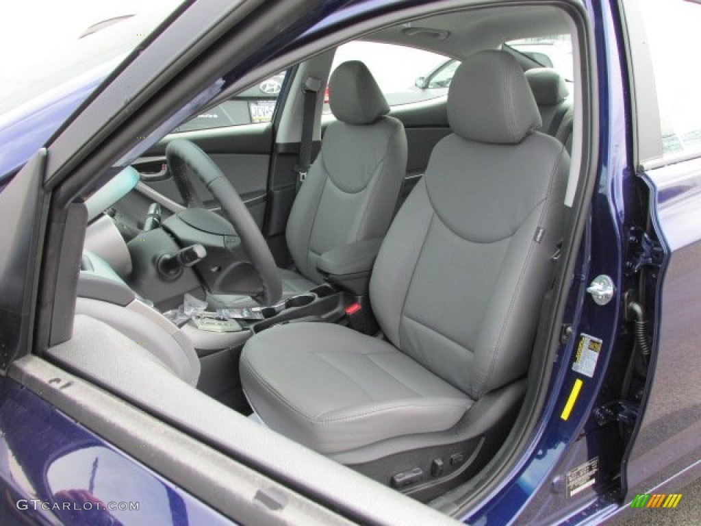 2013 Elantra Limited - Indigo Night / Gray photo #7