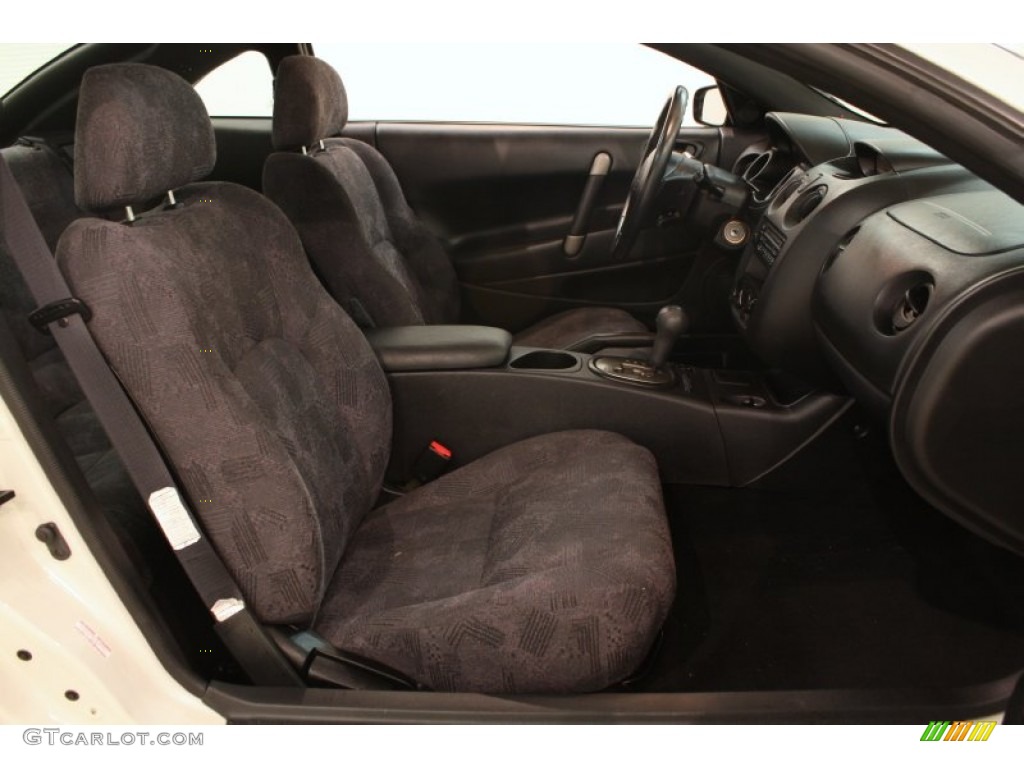2001 Eclipse GS Coupe - Dover White Pearl / Black photo #12