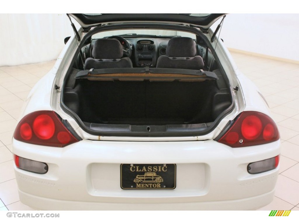 2001 Eclipse GS Coupe - Dover White Pearl / Black photo #16