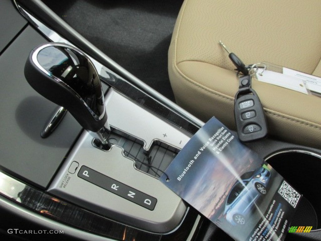 2013 Elantra Limited - Sparkling Ruby / Beige photo #8