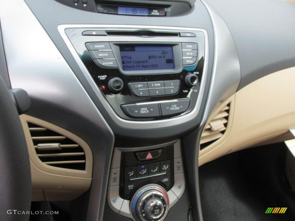 2013 Elantra Limited - Sparkling Ruby / Beige photo #9