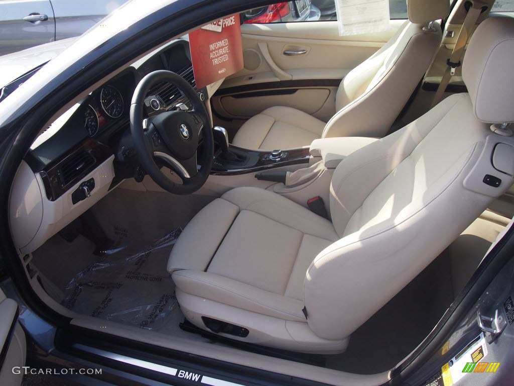 2010 3 Series 335i Coupe - Space Gray Metallic / Cream Beige photo #12