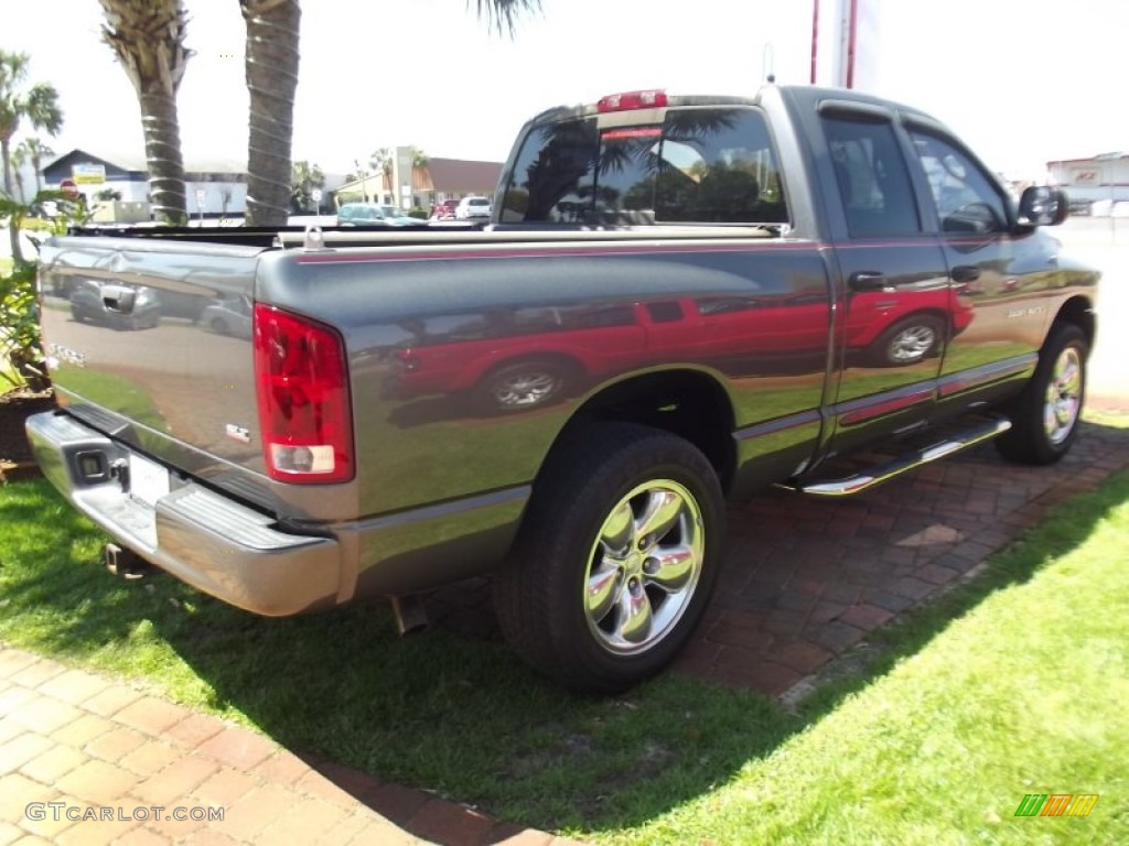 2004 Ram 1500 SLT Quad Cab - Graphite Metallic / Dark Slate Gray photo #8