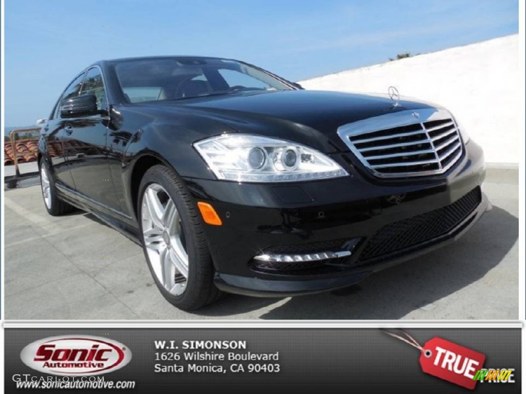2013 S 550 Sedan - Black / Black photo #1