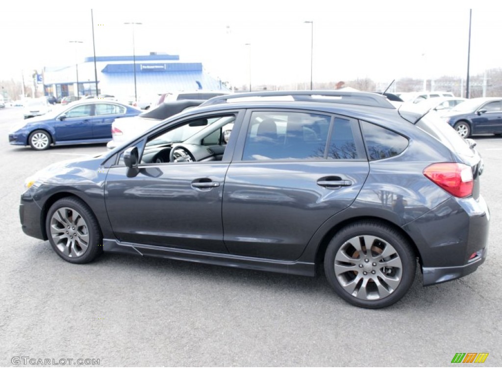 2012 Impreza 2.0i Sport Premium 5 Door - Dark Gray Metallic / Black photo #11