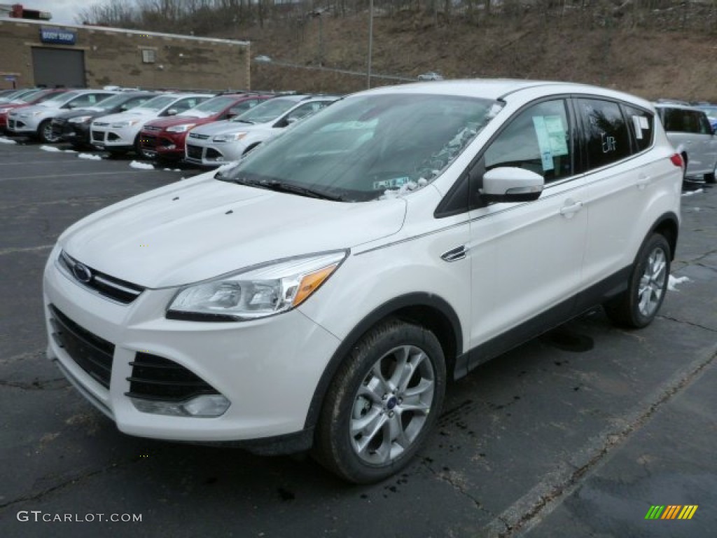 2013 Escape SEL 1.6L EcoBoost 4WD - White Platinum Metallic Tri-Coat / Charcoal Black photo #5