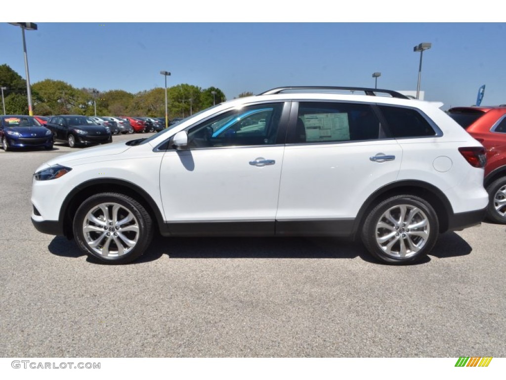 Crystal White Pearl Mica 2013 Mazda CX-9 Grand Touring Exterior Photo #78983560