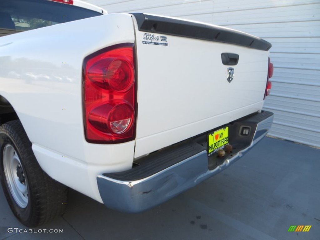 2007 Ram 1500 ST Regular Cab - Bright White / Khaki Beige photo #26