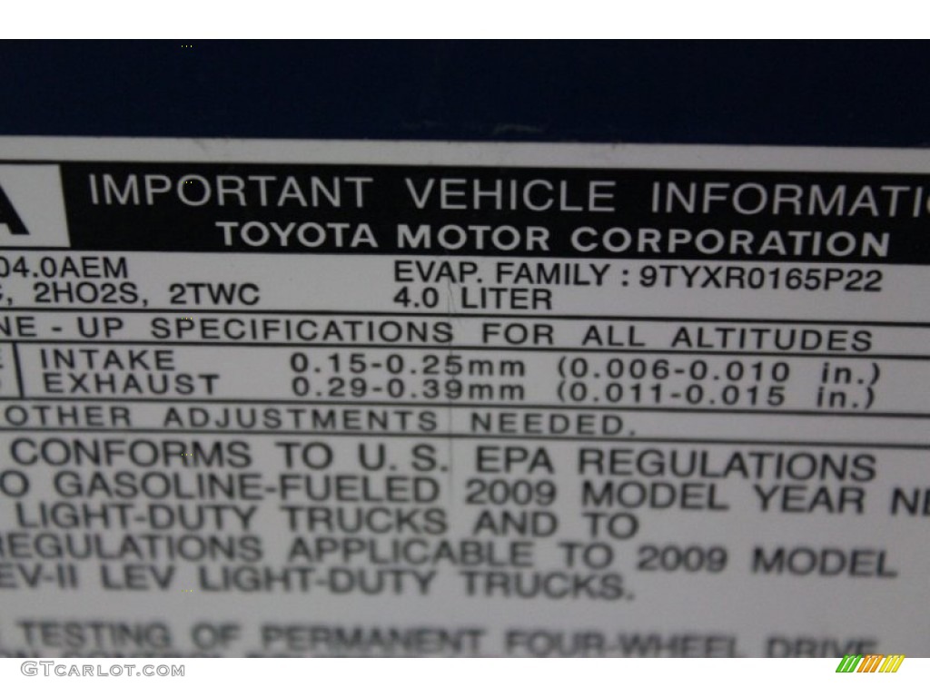 2009 Tacoma V6 TRD Access Cab 4x4 - Speedway Blue Metallic / Graphite Gray photo #83
