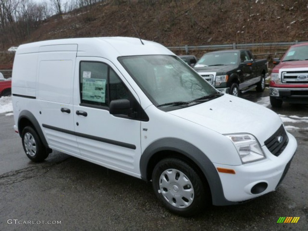 Frozen White 2013 Ford Transit Connect XLT Van Exterior Photo #78984134