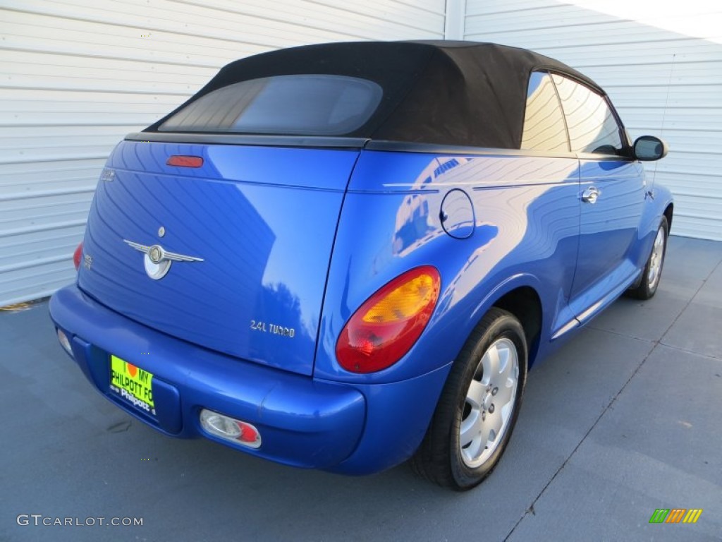 2005 PT Cruiser Touring Turbo Convertible - Midnight Blue Pearl / Dark Slate Gray photo #4