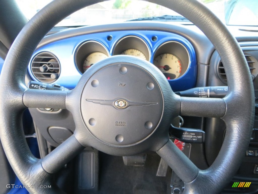 2005 PT Cruiser Touring Turbo Convertible - Midnight Blue Pearl / Dark Slate Gray photo #36