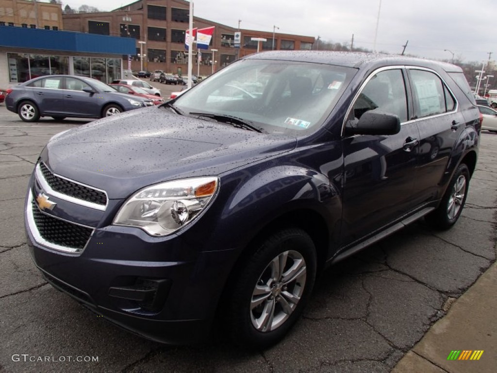 2013 Equinox LS AWD - Atlantis Blue Metallic / Jet Black photo #4