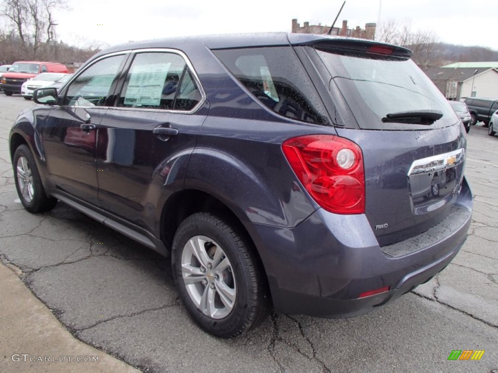 2013 Equinox LS AWD - Atlantis Blue Metallic / Jet Black photo #6