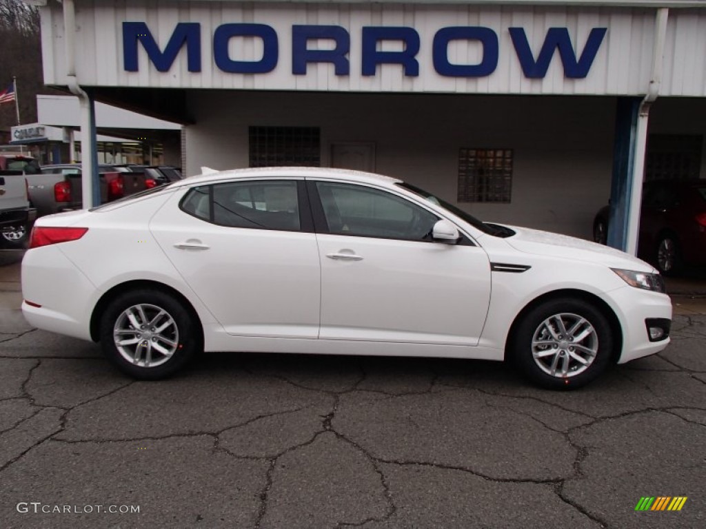 2013 Optima LX - Snow White Pearl / Gray photo #1