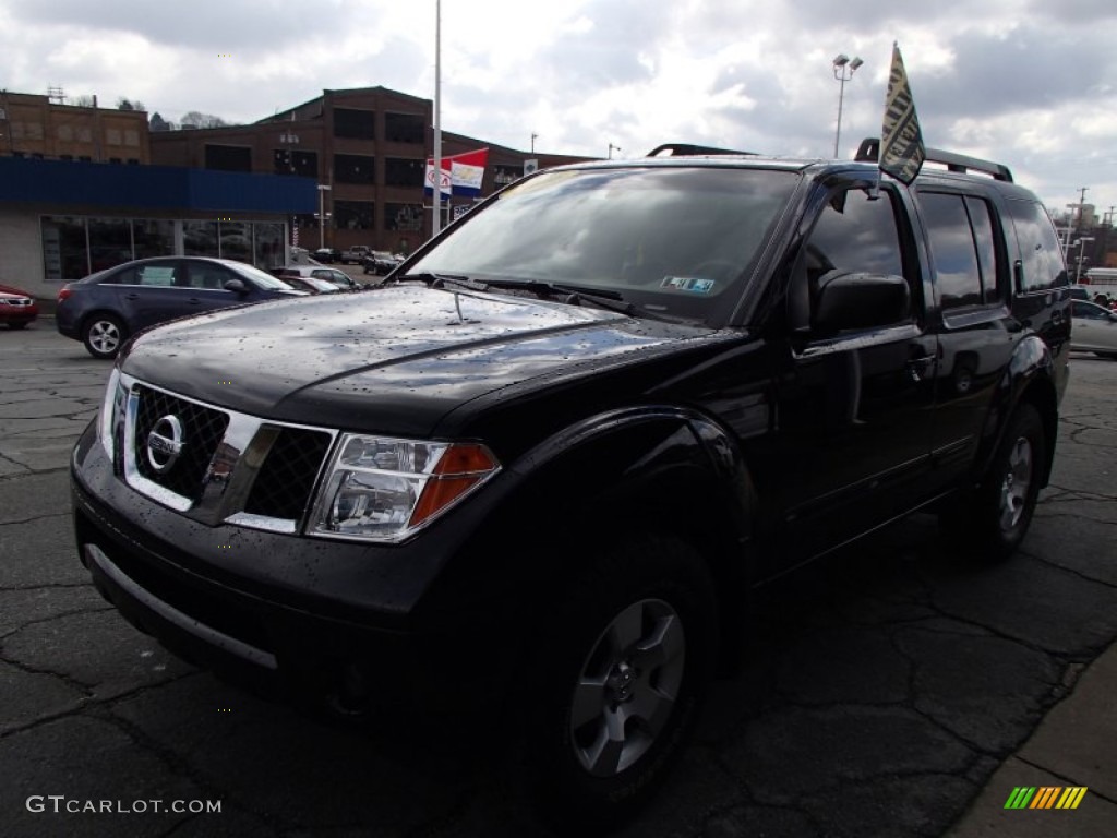 2006 Pathfinder S 4x4 - Super Black / Desert photo #4