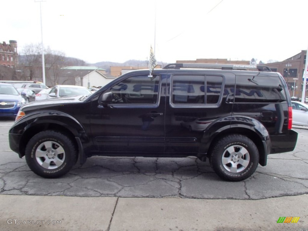 2006 Pathfinder S 4x4 - Super Black / Desert photo #5