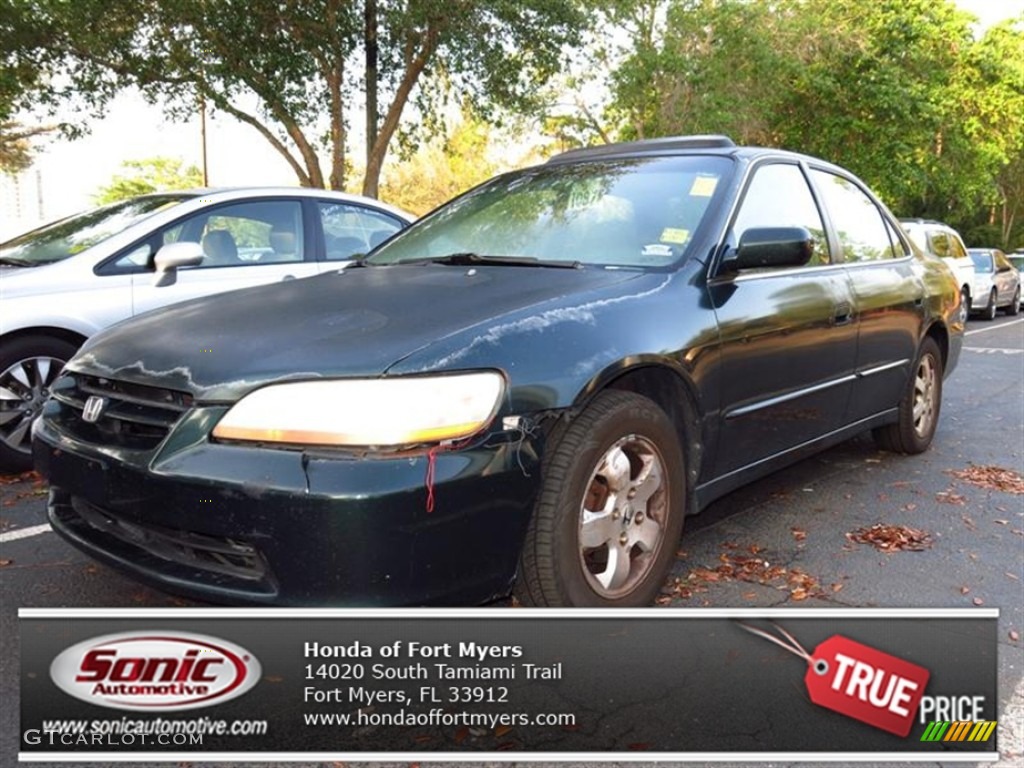 1998 Accord EX Sedan - Dark Emerald Pearl / Ivory photo #1