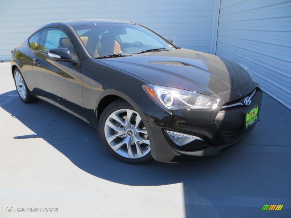 2013 Genesis Coupe 3.8 Grand Touring - Black Noir Pearl / Black Leather photo #2
