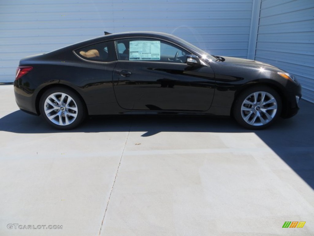 2013 Genesis Coupe 3.8 Grand Touring - Black Noir Pearl / Black Leather photo #3