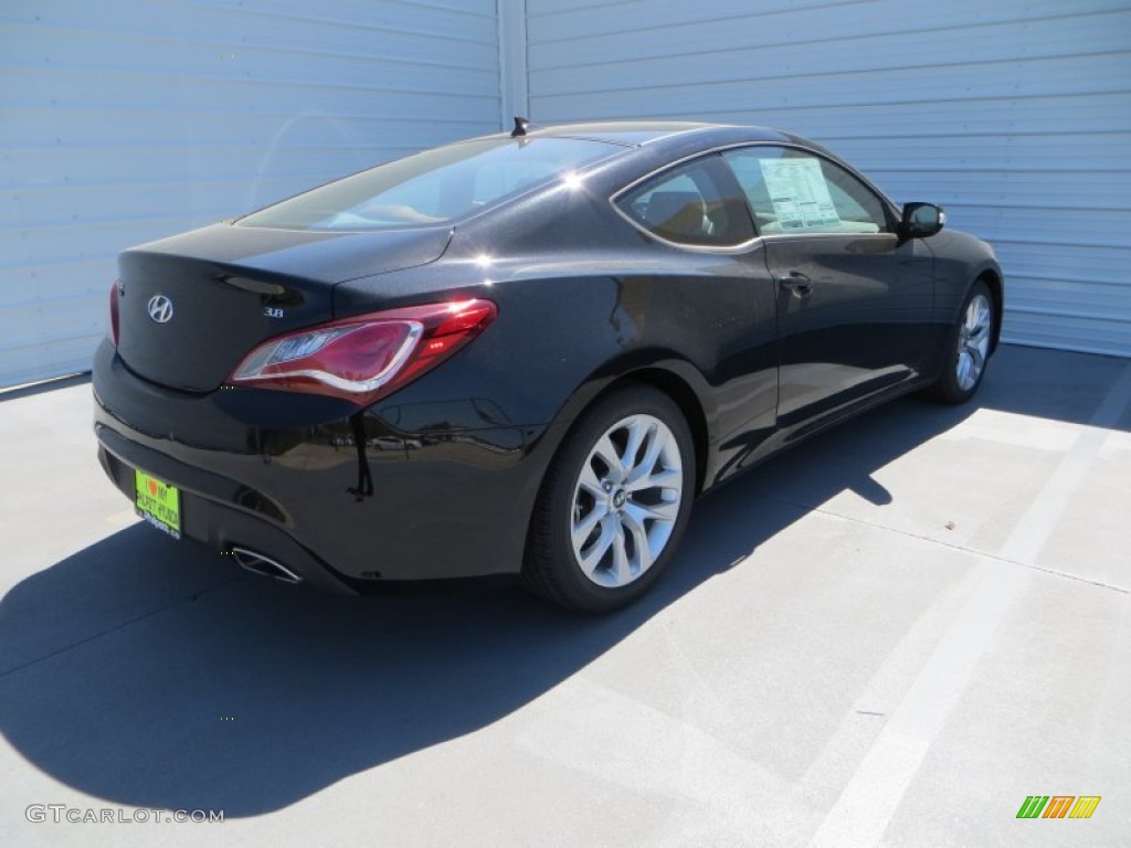 2013 Genesis Coupe 3.8 Grand Touring - Black Noir Pearl / Black Leather photo #4