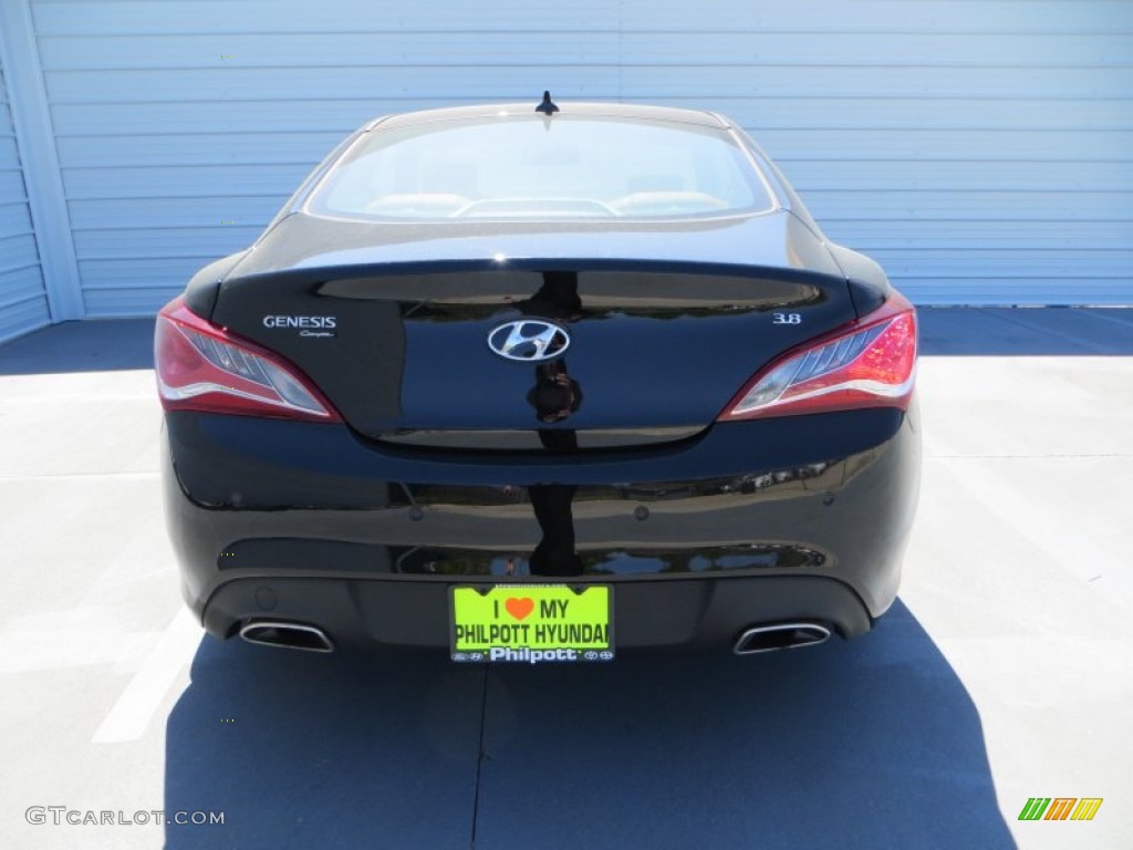 2013 Genesis Coupe 3.8 Grand Touring - Black Noir Pearl / Black Leather photo #5