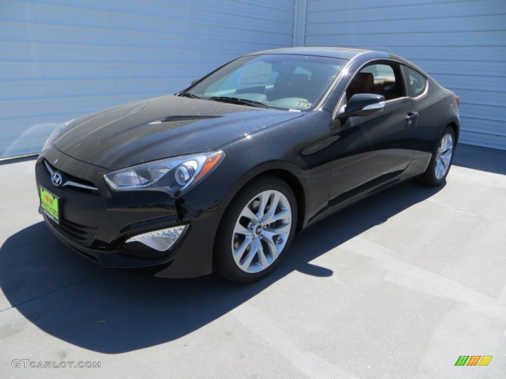 2013 Genesis Coupe 3.8 Grand Touring - Black Noir Pearl / Black Leather photo #9