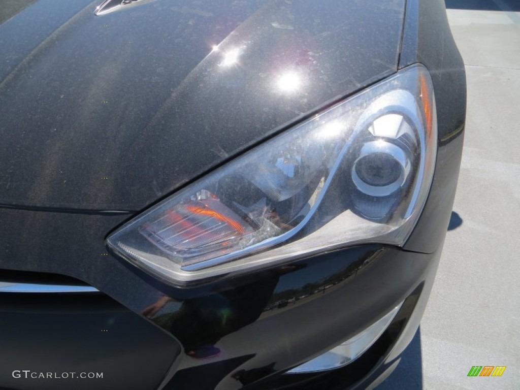 2013 Genesis Coupe 3.8 Grand Touring - Black Noir Pearl / Black Leather photo #11