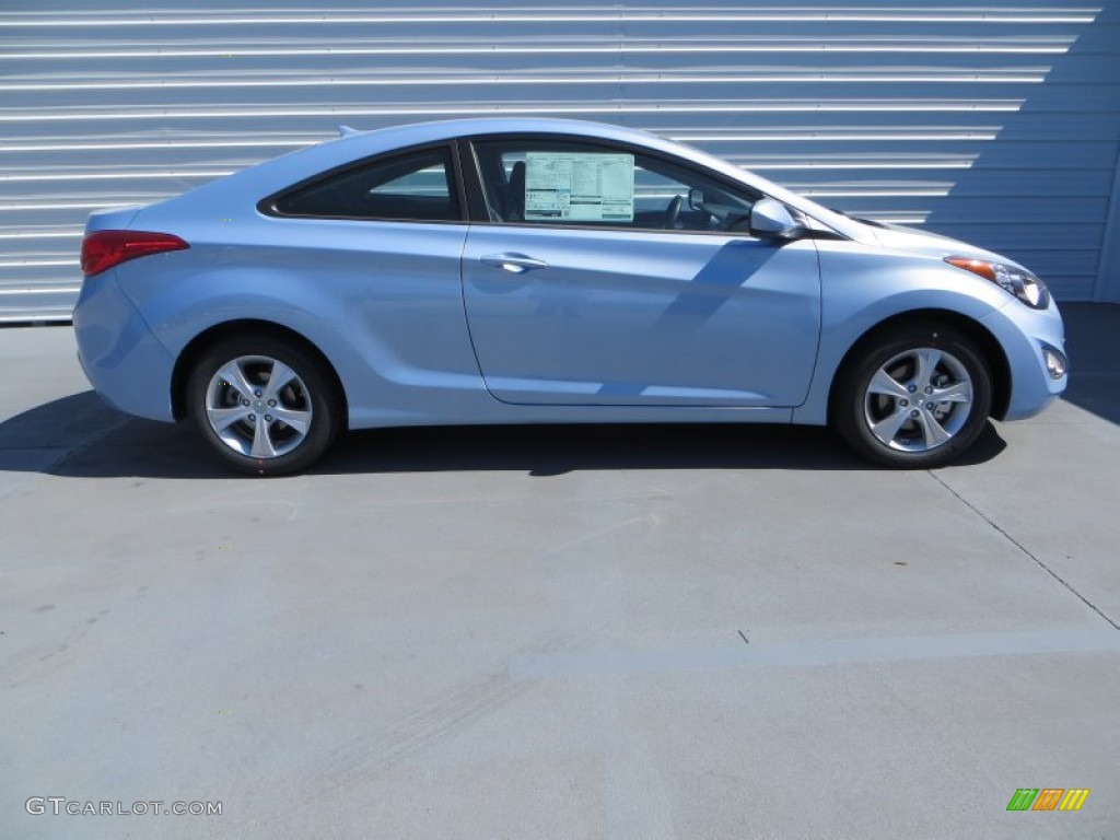 2013 Elantra Coupe GS - Blue Sky Metallic / Gray photo #3