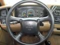 1999 GMC Sierra 2500 Medium Oak Interior Steering Wheel Photo