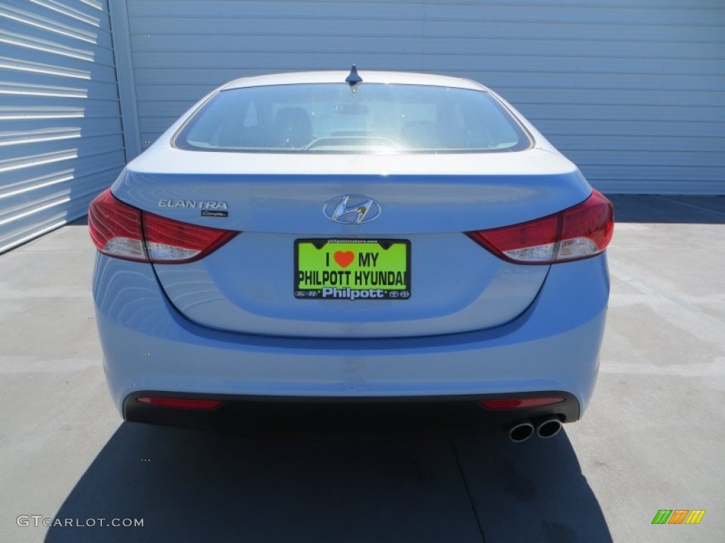 2013 Elantra Coupe GS - Blue Sky Metallic / Gray photo #5
