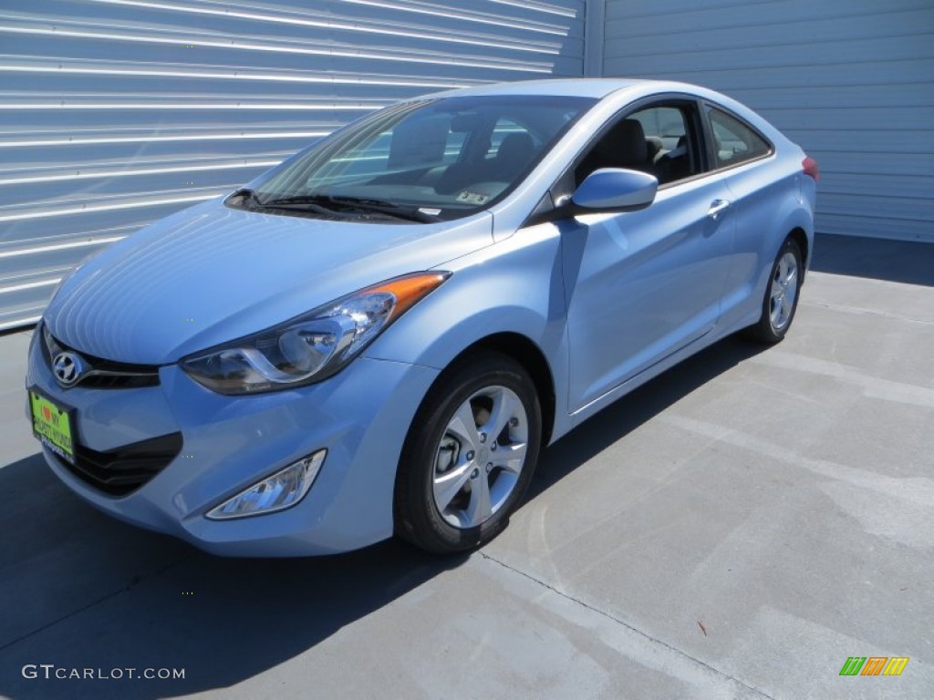2013 Elantra Coupe GS - Blue Sky Metallic / Gray photo #8