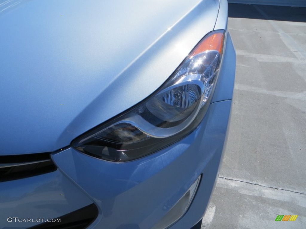 2013 Elantra Coupe GS - Blue Sky Metallic / Gray photo #10