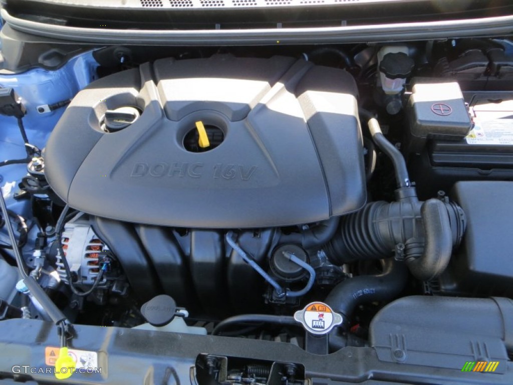 2013 Elantra Coupe GS - Blue Sky Metallic / Gray photo #16