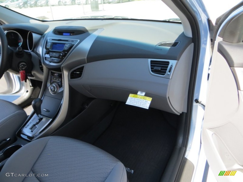 2013 Elantra Coupe GS - Blue Sky Metallic / Gray photo #17
