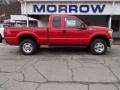 2013 Vermillion Red Ford F250 Super Duty XLT SuperCab 4x4  photo #1