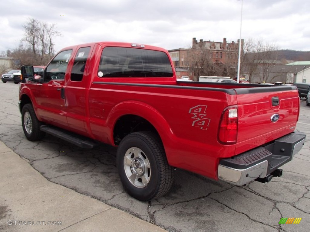 Vermillion Red 2013 Ford F250 Super Duty XLT SuperCab 4x4 Exterior Photo #78991091