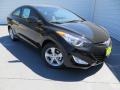 2013 Black Noir Pearl Hyundai Elantra Coupe GS  photo #2