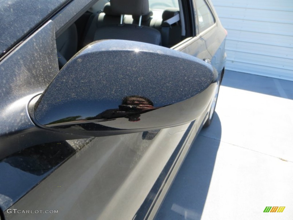2013 Elantra Coupe GS - Black Noir Pearl / Gray photo #13