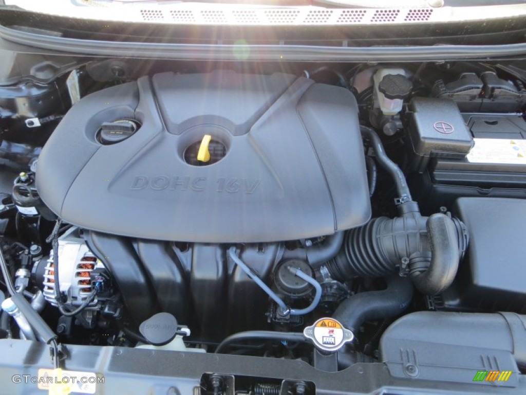 2013 Elantra Coupe GS - Black Noir Pearl / Gray photo #16