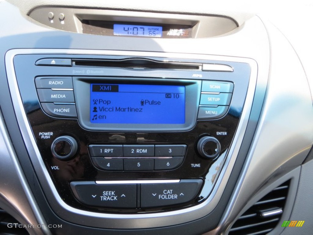 2013 Elantra Coupe GS - Black Noir Pearl / Gray photo #24