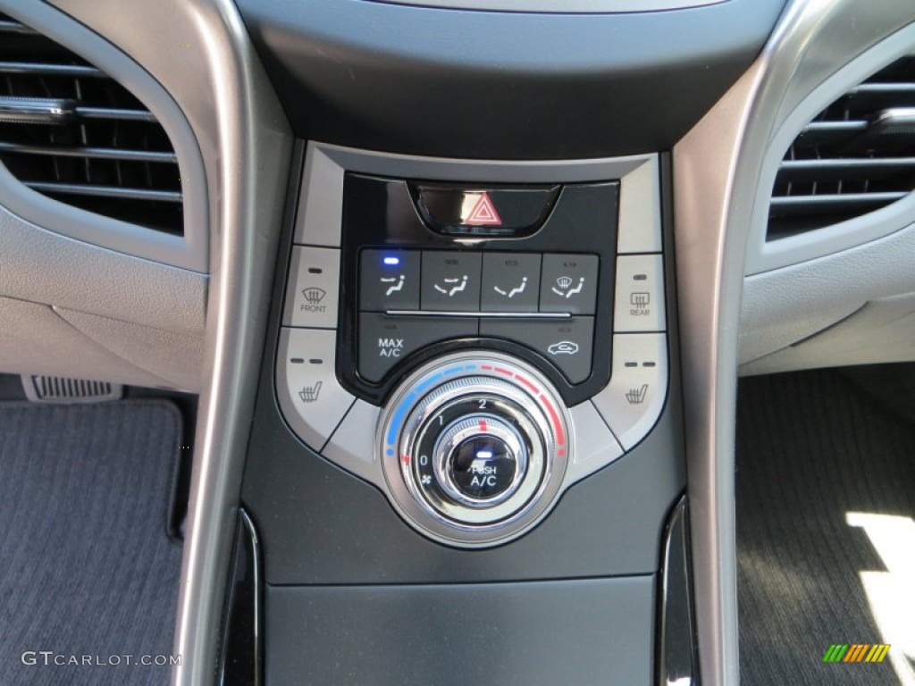 2013 Elantra Coupe GS - Black Noir Pearl / Gray photo #25