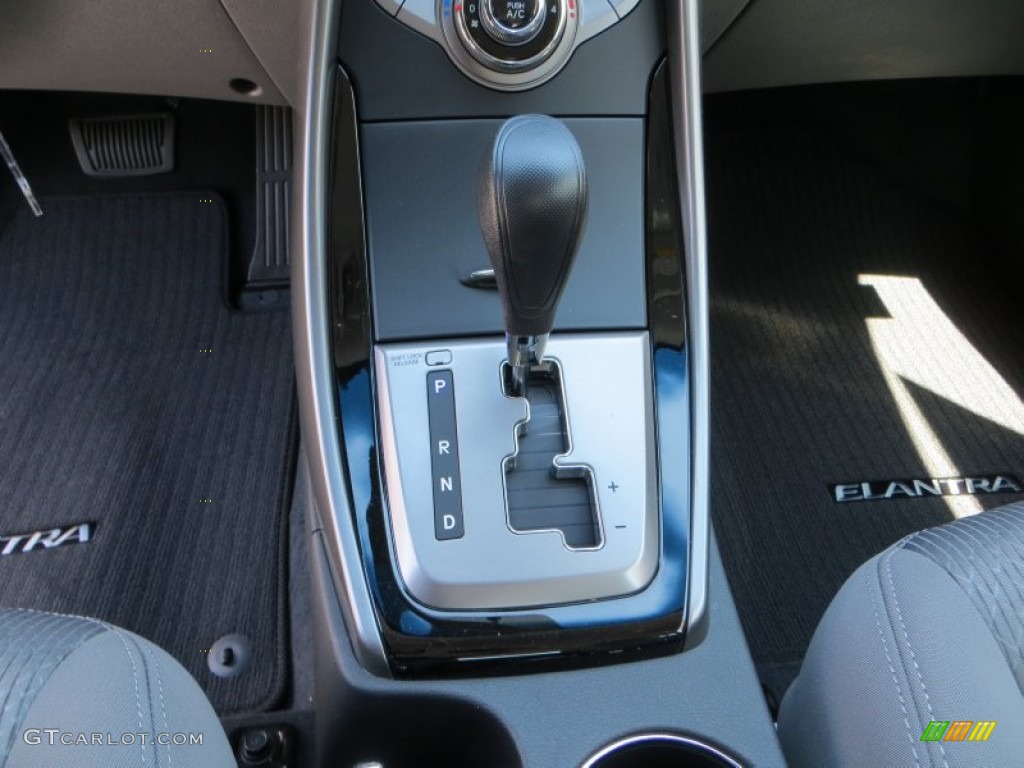 2013 Elantra Coupe GS - Black Noir Pearl / Gray photo #26