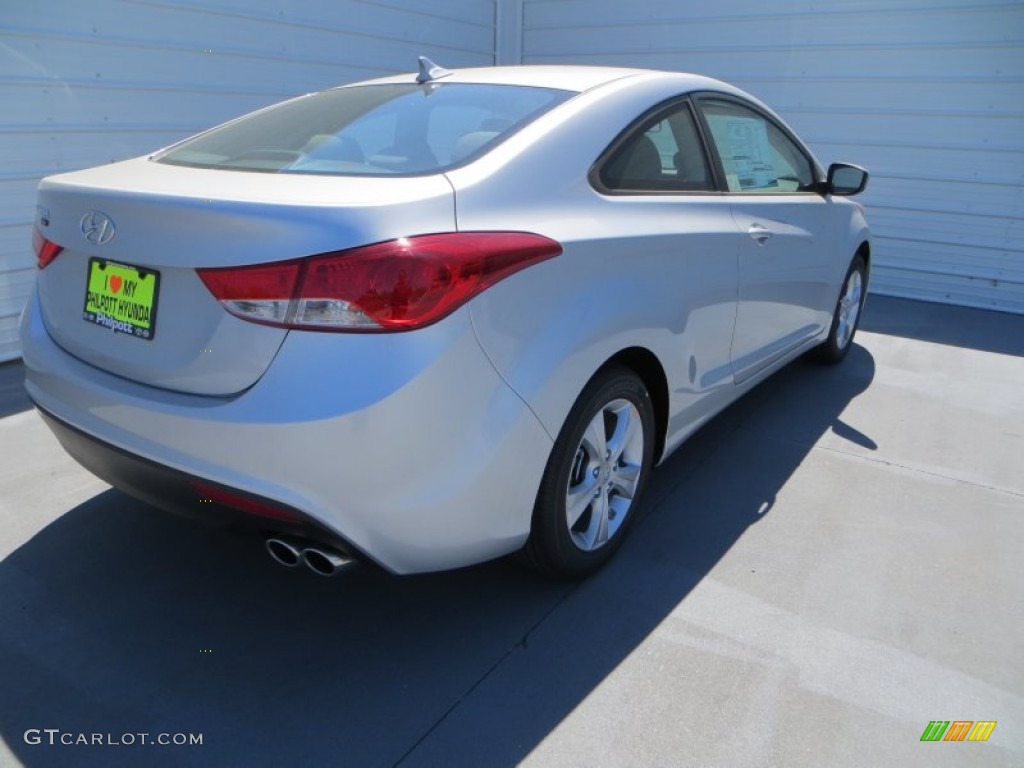 2013 Elantra Coupe GS - Silver / Gray photo #4