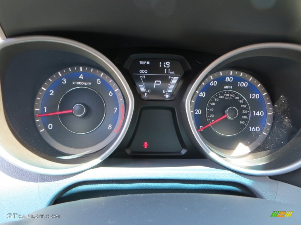 2013 Elantra Coupe GS - Silver / Gray photo #30