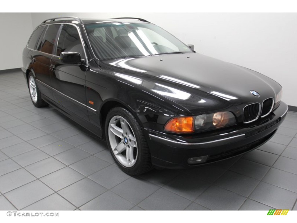 2000 5 Series 528i Wagon - Jet Black / Black photo #1