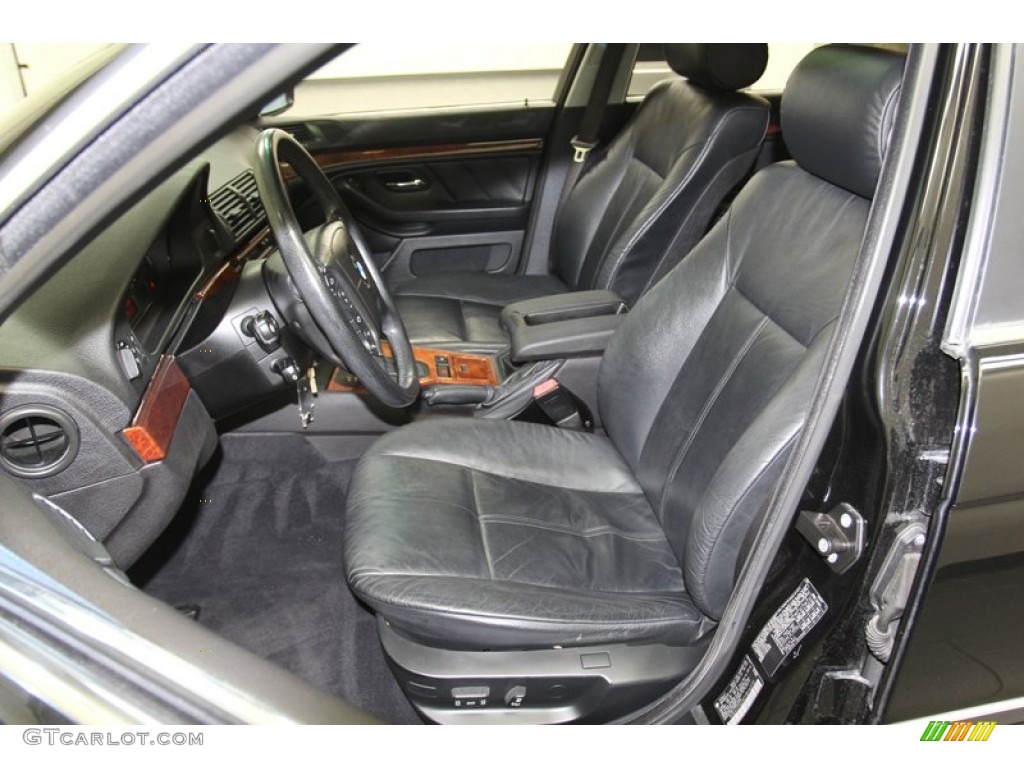 Black Interior 2000 BMW 5 Series 528i Wagon Photo #78992176
